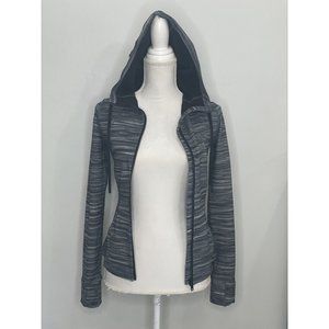 Lululemon Hooded Define Jacket *Nulu Grey/Black Size 4